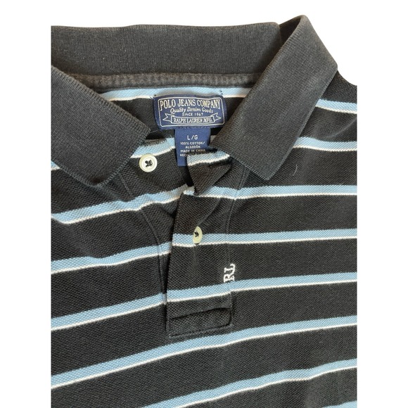 Polo Jeans‎ Company Ralph Lauren Striped Polo L - Picture 3 of 6
